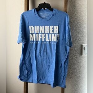 The office - men’s size L Dunder Mifflin Blue T-Shirt